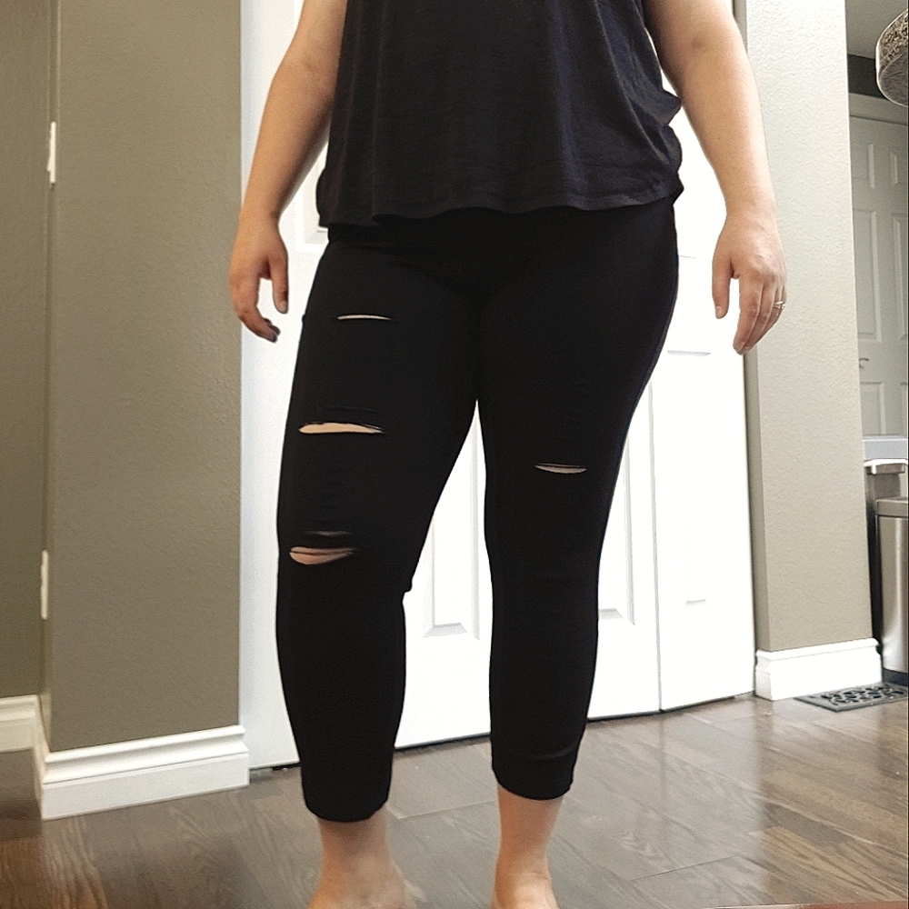 Black jeggings